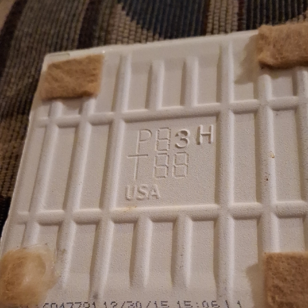 White Ceramic Square Tile Trivet with Felt Pads Coaster - Picture 3 of 3